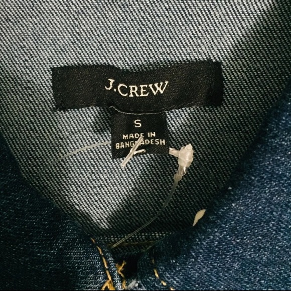 JCrew denim jacket. Brand new with tags. Pristine condition. - Picture 7 of 9